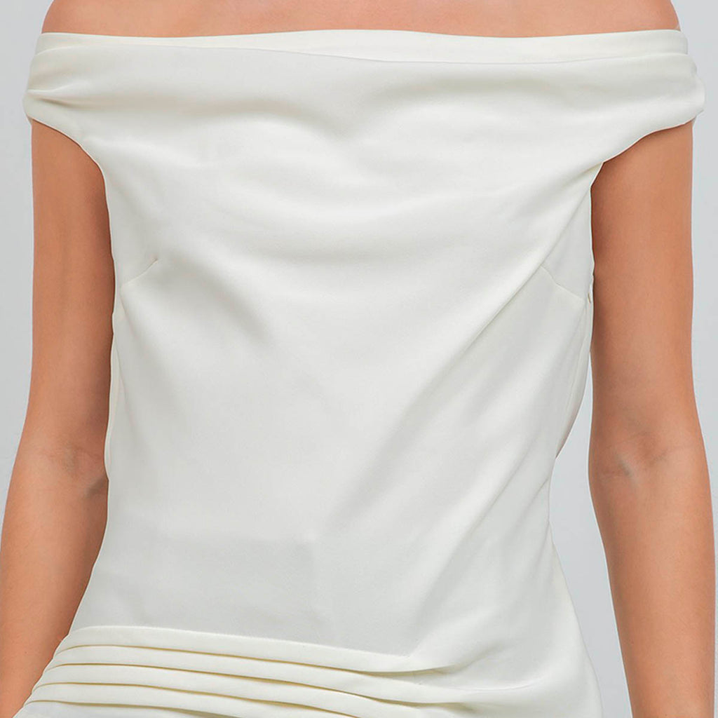 Blusa Blanca Asimetrica