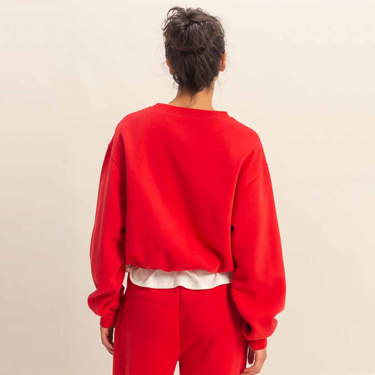 Sudadera Roja Basica