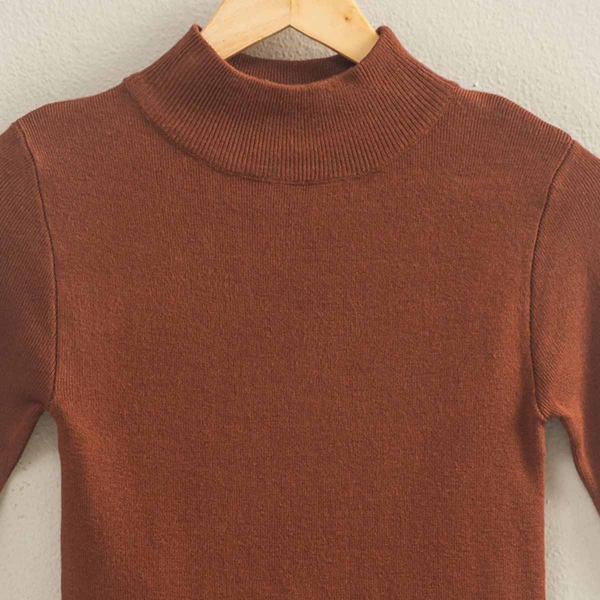 Blusa Cafe Cuello Alto