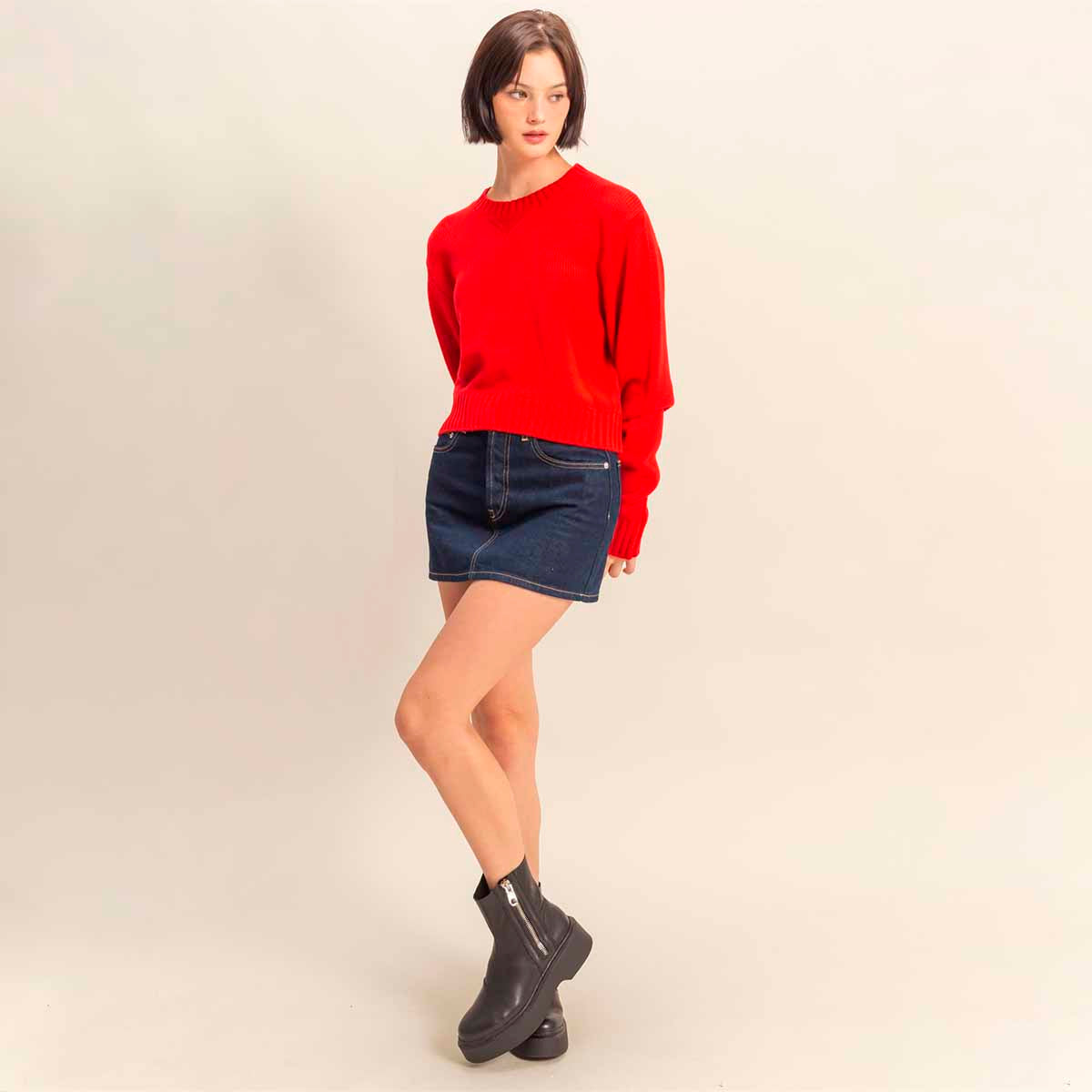 Sueter Rojo de Punto