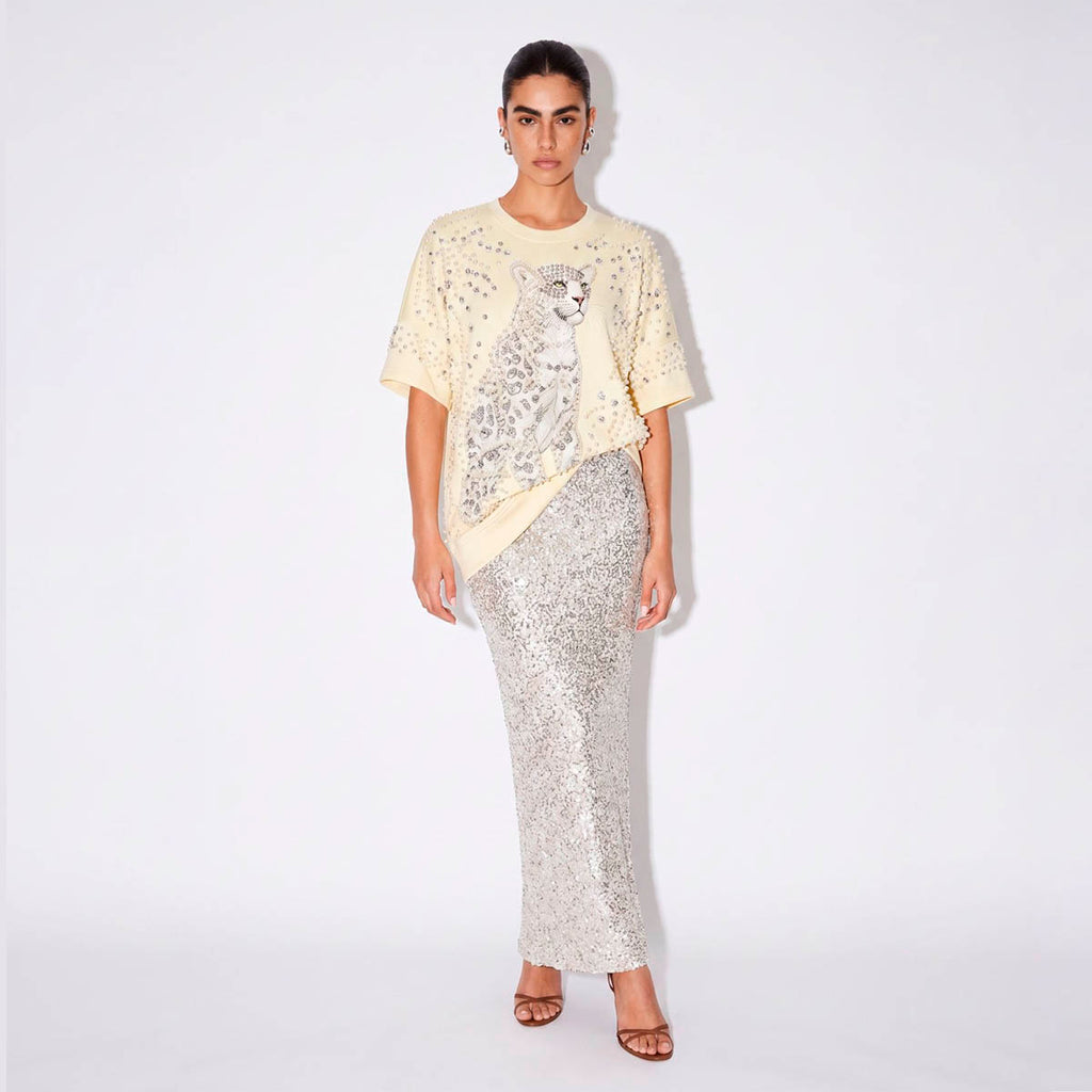 Blusa Hueso con Estampado