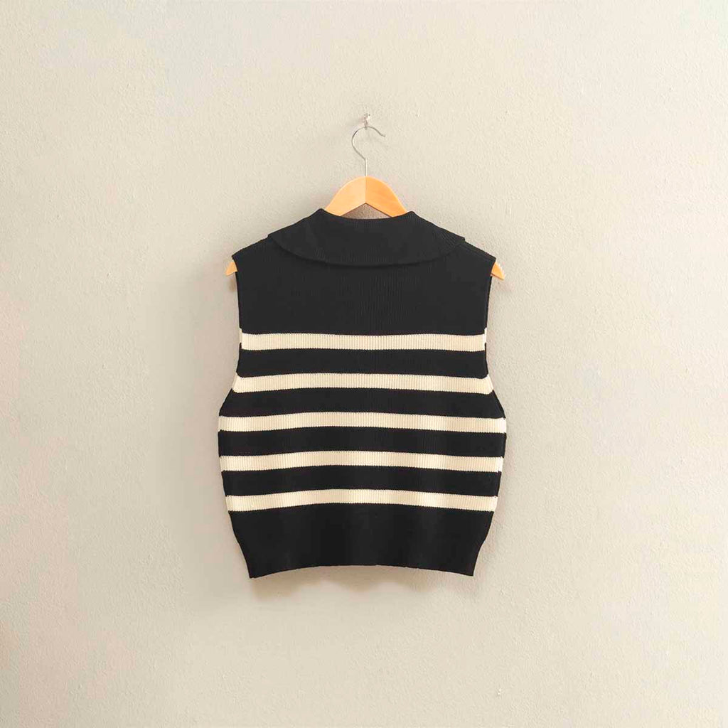 Chaleco Negro de Rayas