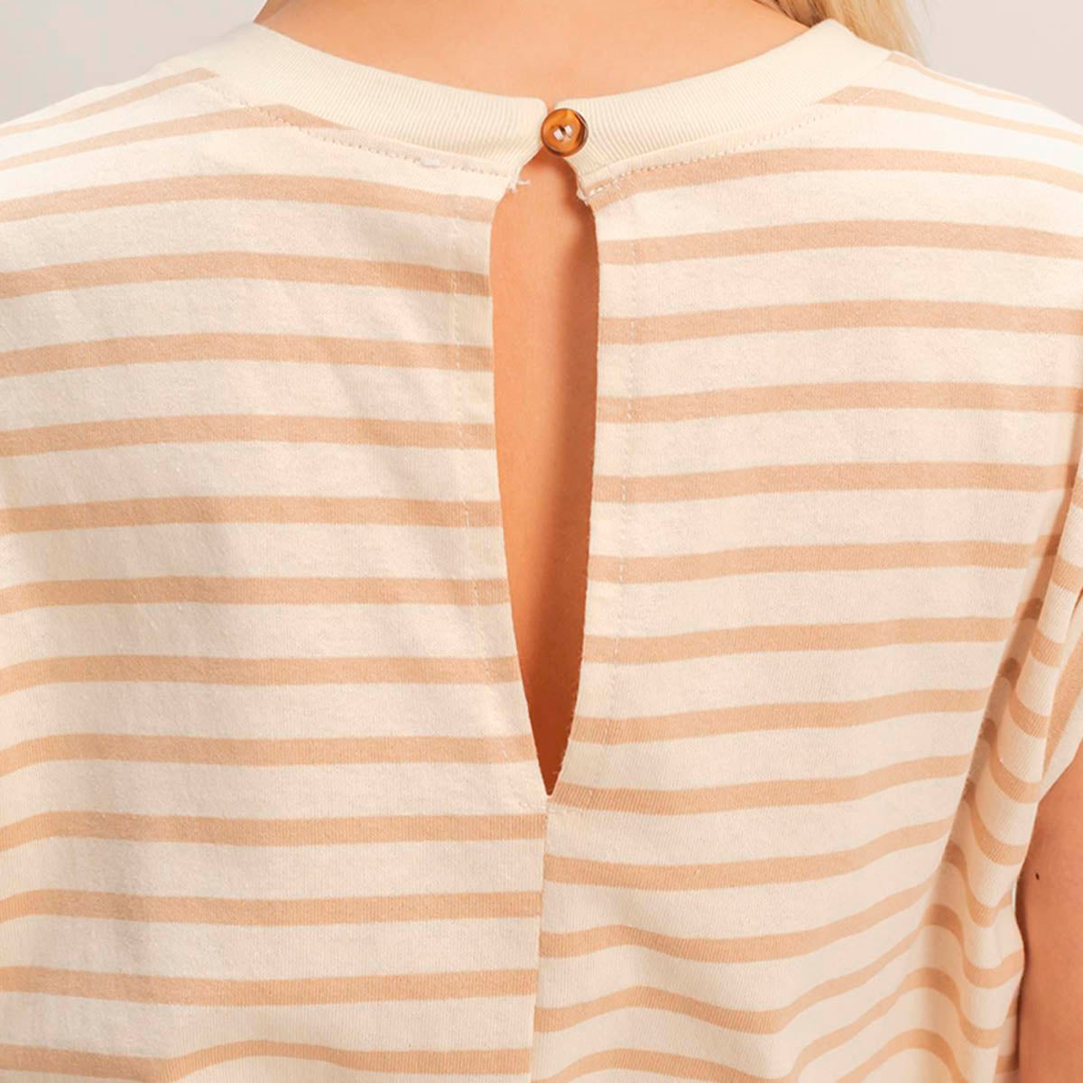 Jump Suit Taupe de Rayas