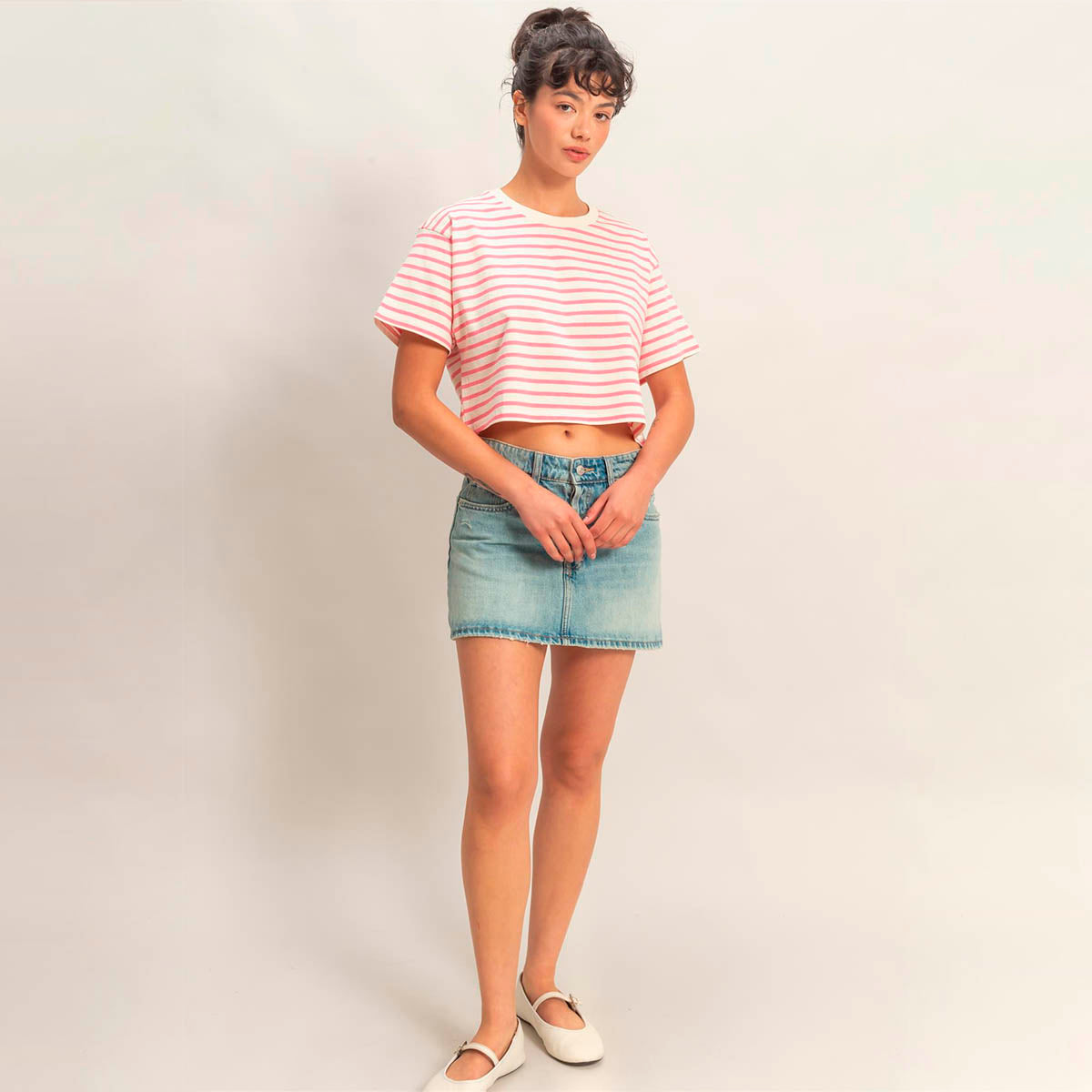 Blusa Rosa de Rayas