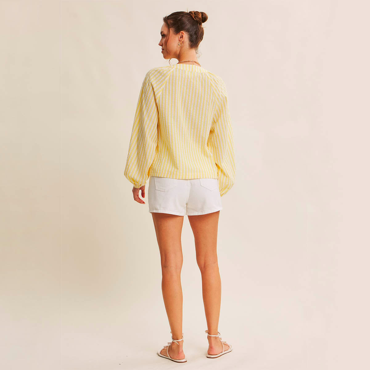 Blusa Amarilla de Rayas
