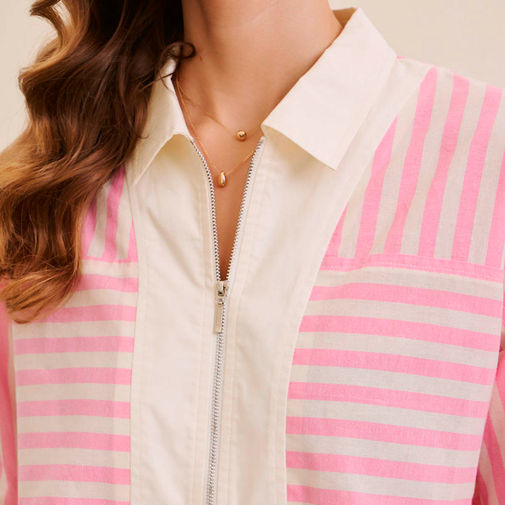 Blusa Rosa de Rayas