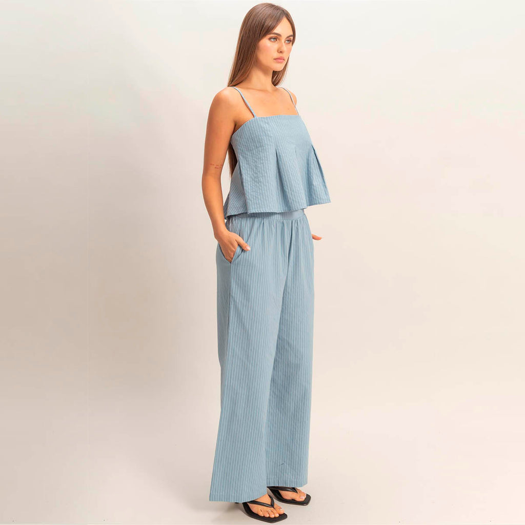Set Azul de Rayas