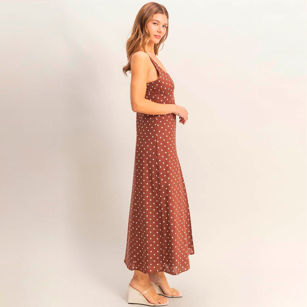 Vestido Cafe con Estampado