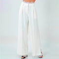 Pantalon Blanco con Encaje