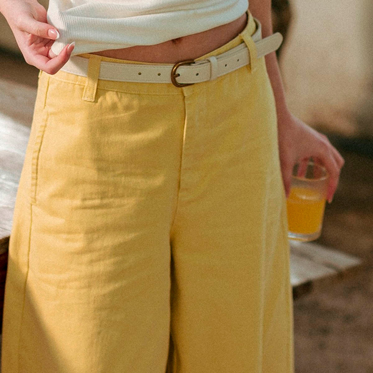 Pantalon Amarillo Barrel