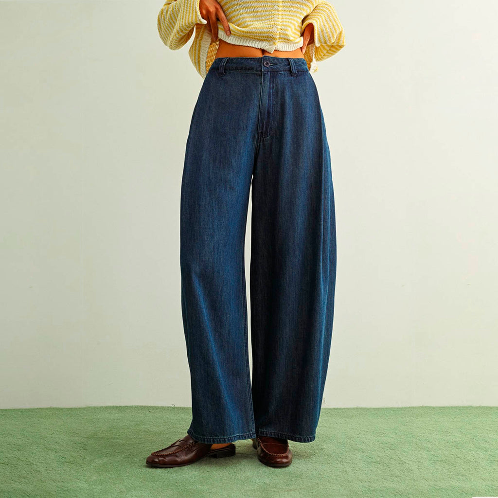Pantalon Azul Pierna Ancha