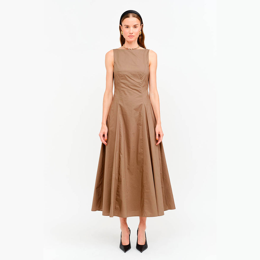Vestido Taupe Largo