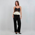 Blusa Amarilla con Encaje