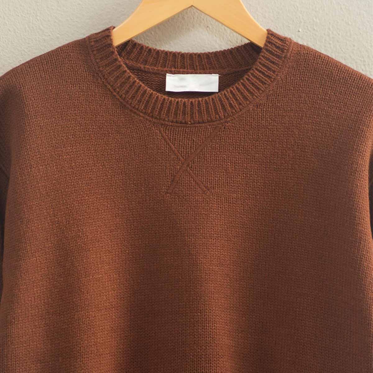 Sueter Cafe Cuello Redondo