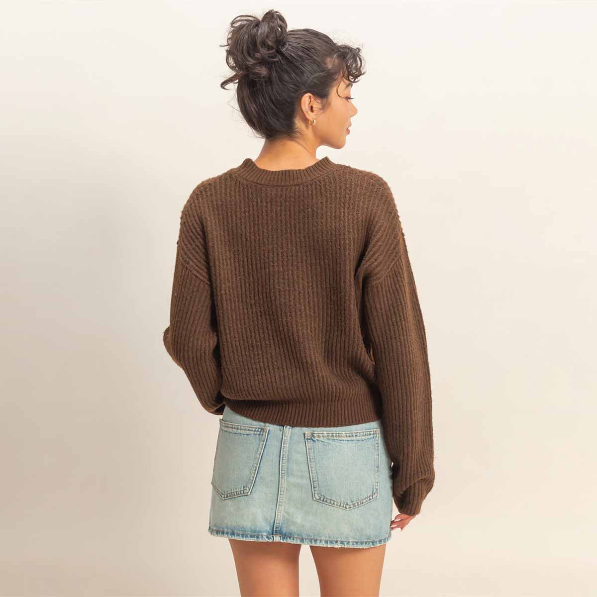 Sueter Cafe de Punto