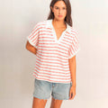 Blusa Blanca con Rayas
