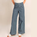 Pantalon Marino de Rayas
