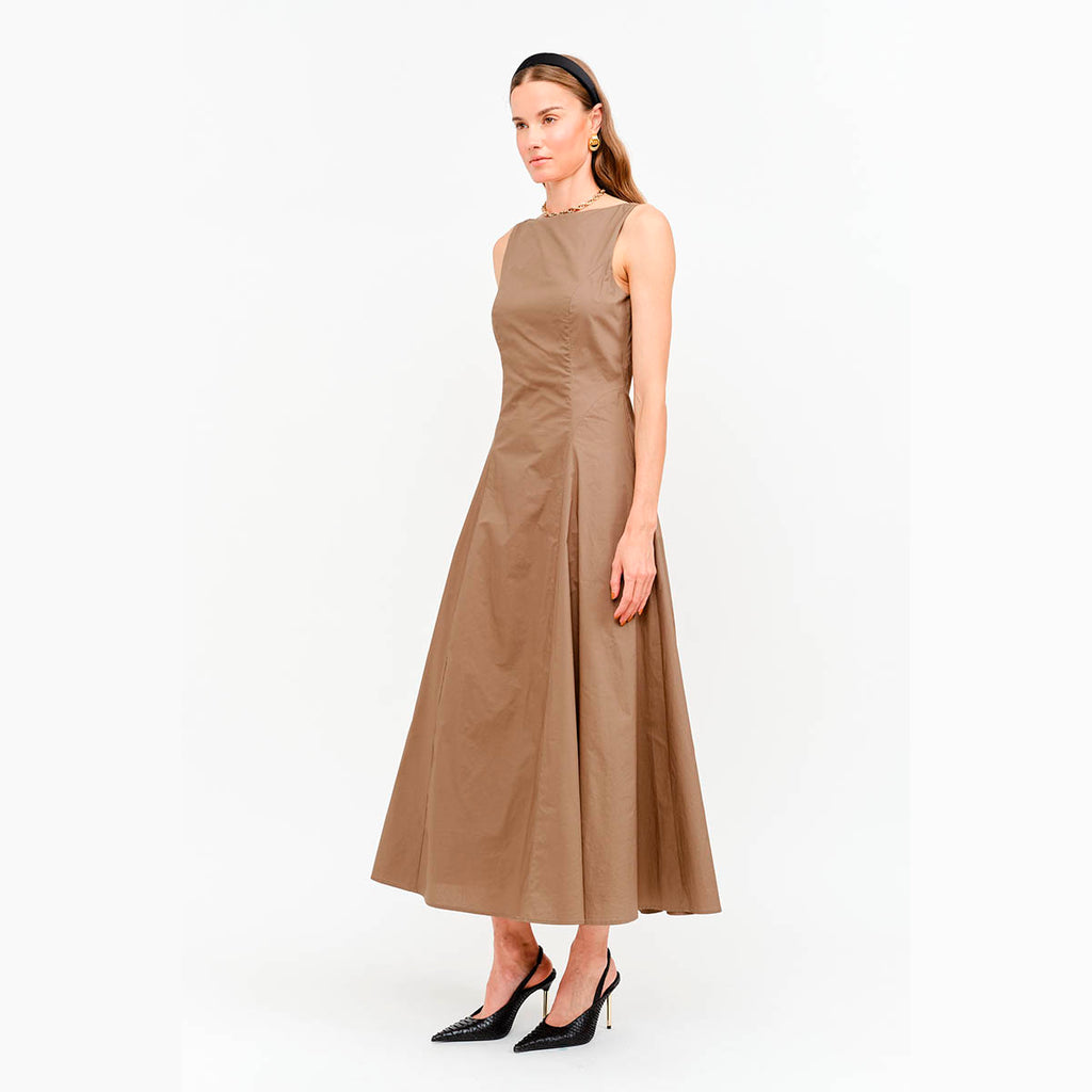 Vestido Taupe Largo
