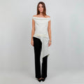 Blusa Blanca Asimetrica