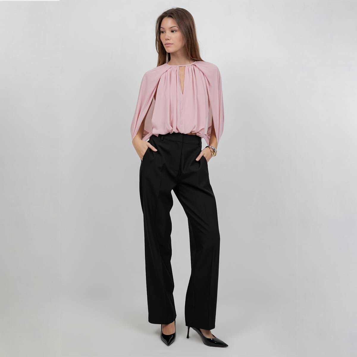 Blusa Rosa Holgada