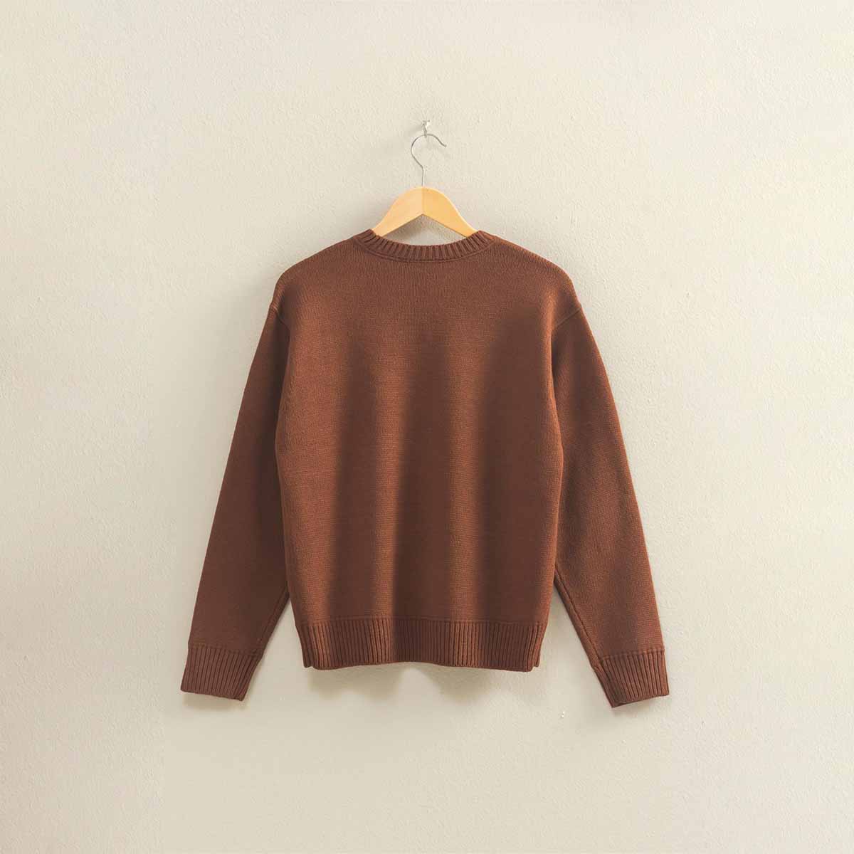 Sueter Cafe Cuello Redondo