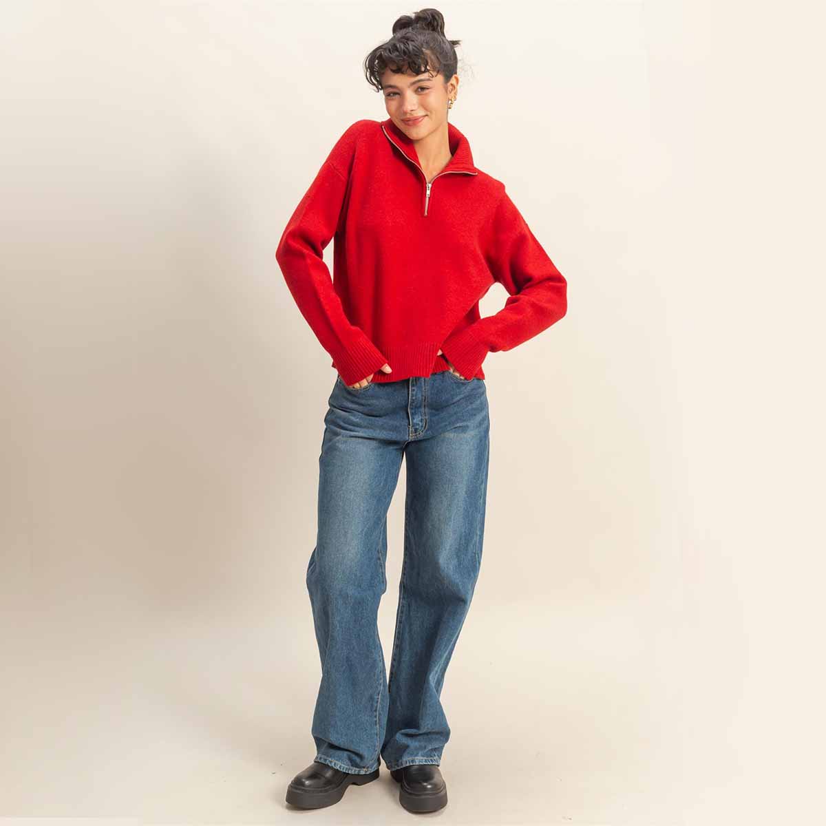 Sueter Rojo de Punto