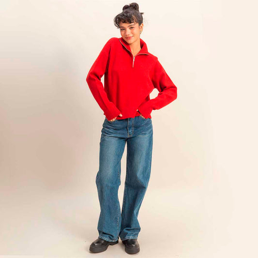 Sueter Rojo de Punto