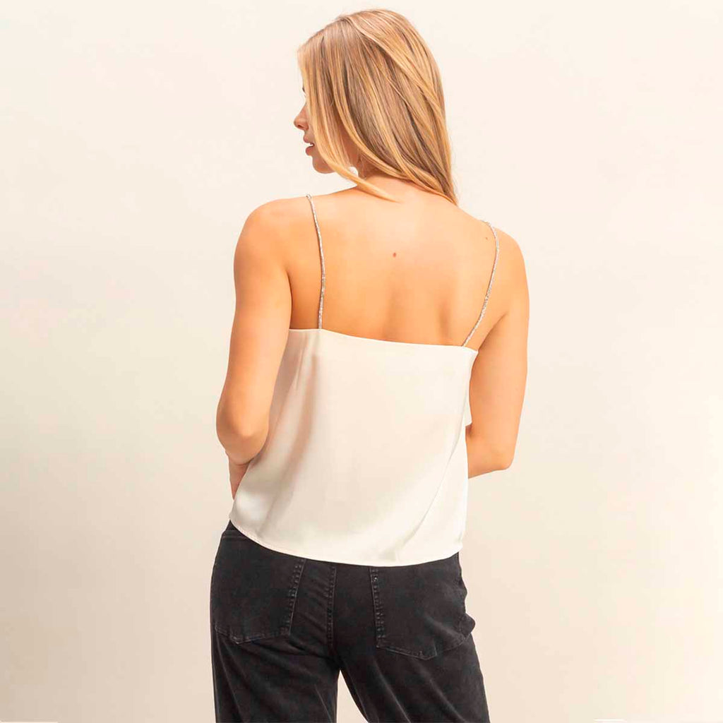 Blusa Beige Satin
