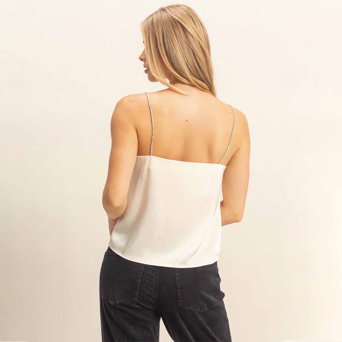 Blusa Beige Satin