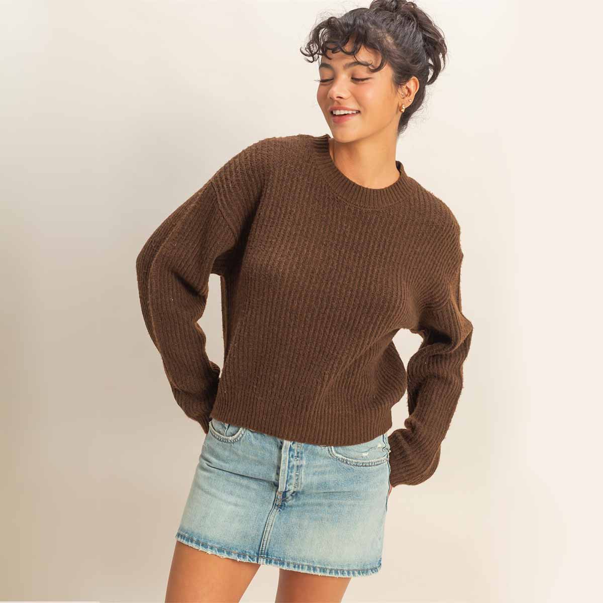 Sueter Cafe de Punto