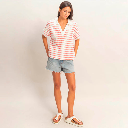 Blusa Blanca con Rayas