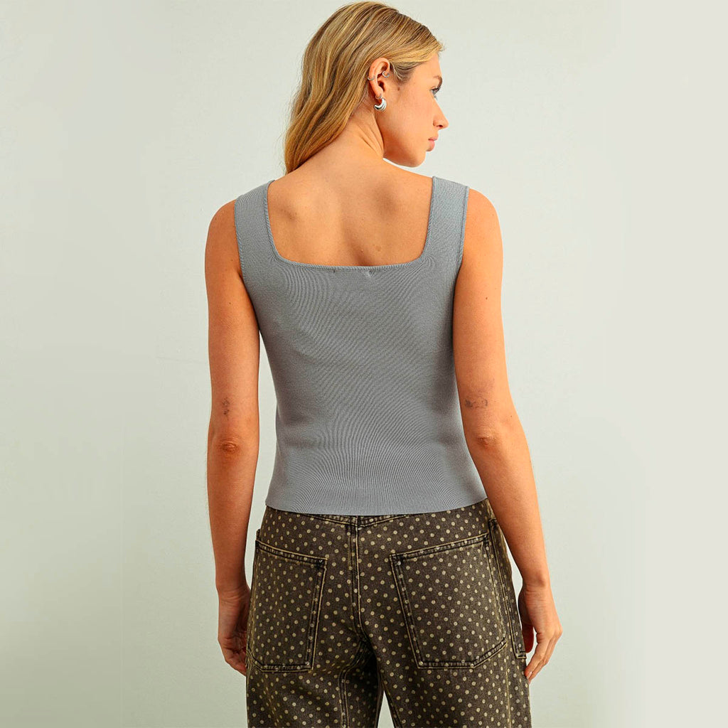 Blusa Azul de Tirantes