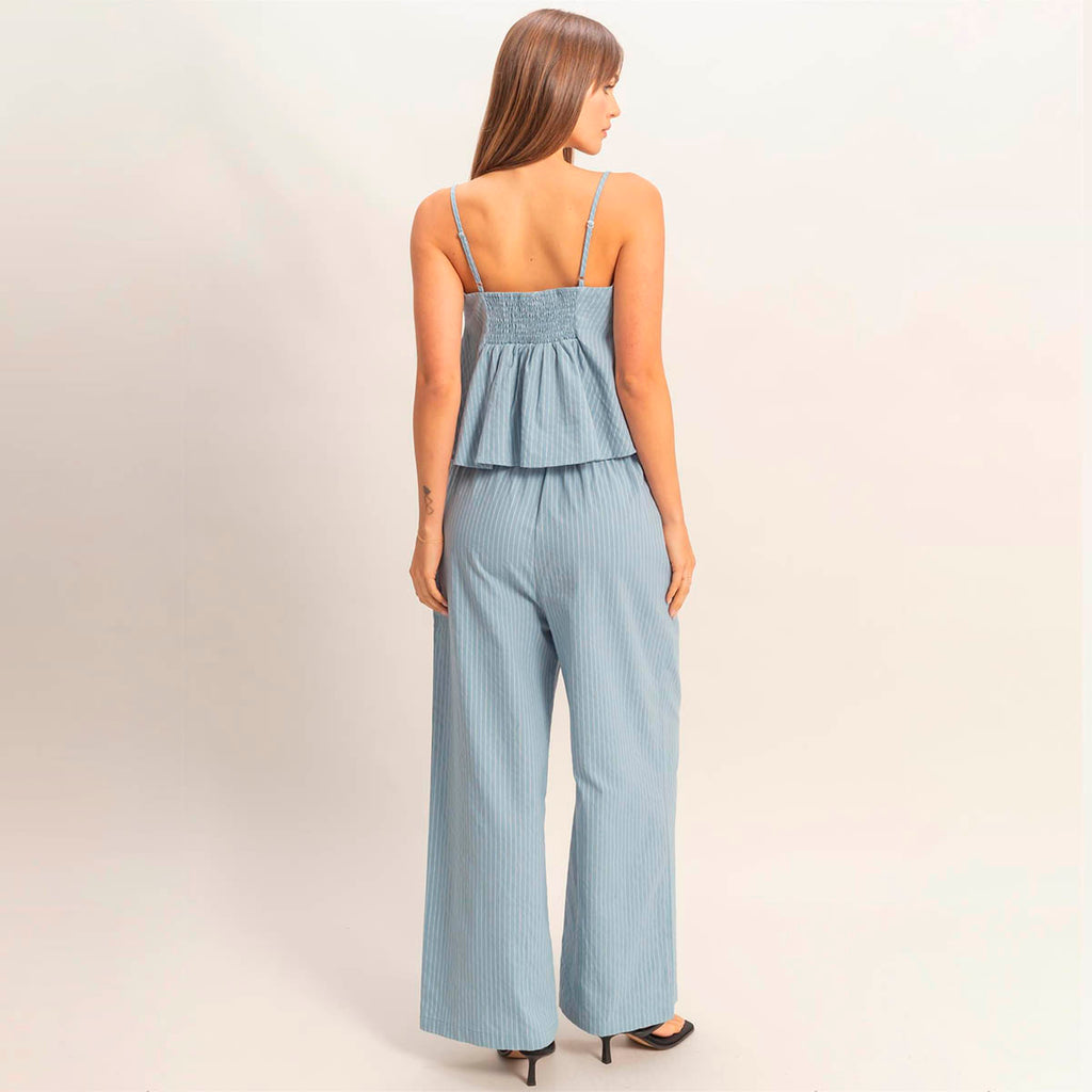 Set Azul de Rayas