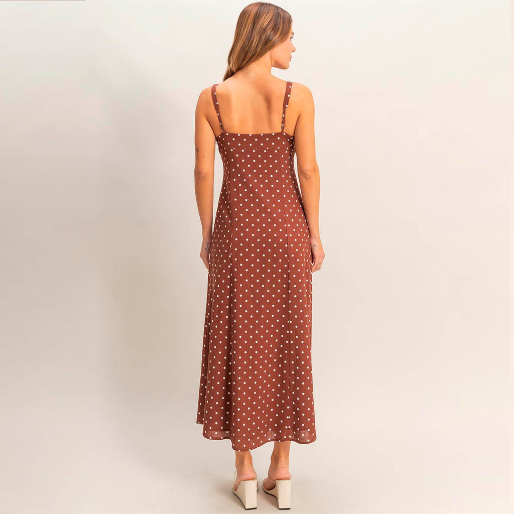 Vestido Cafe con Estampado