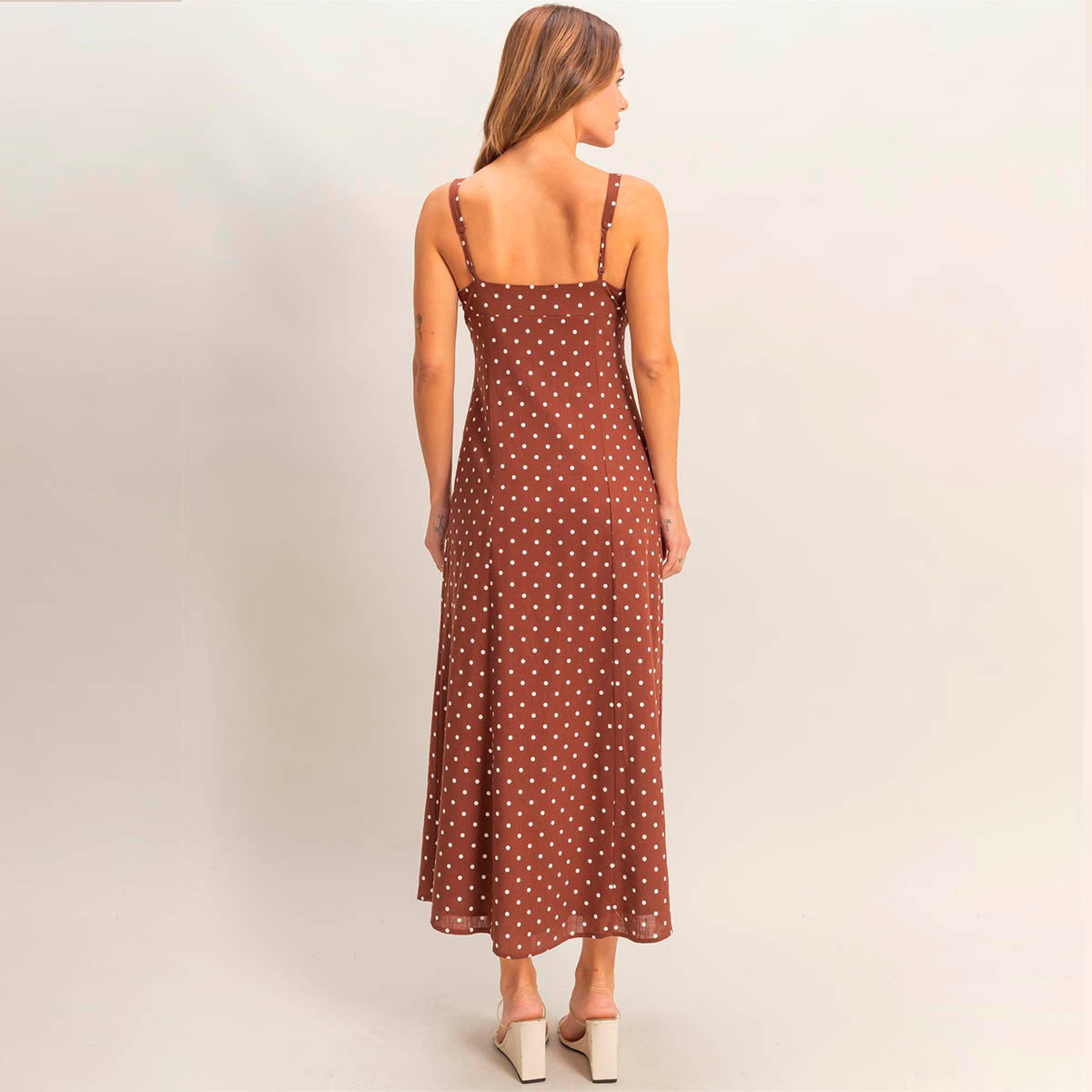 Vestido Cafe con Estampado
