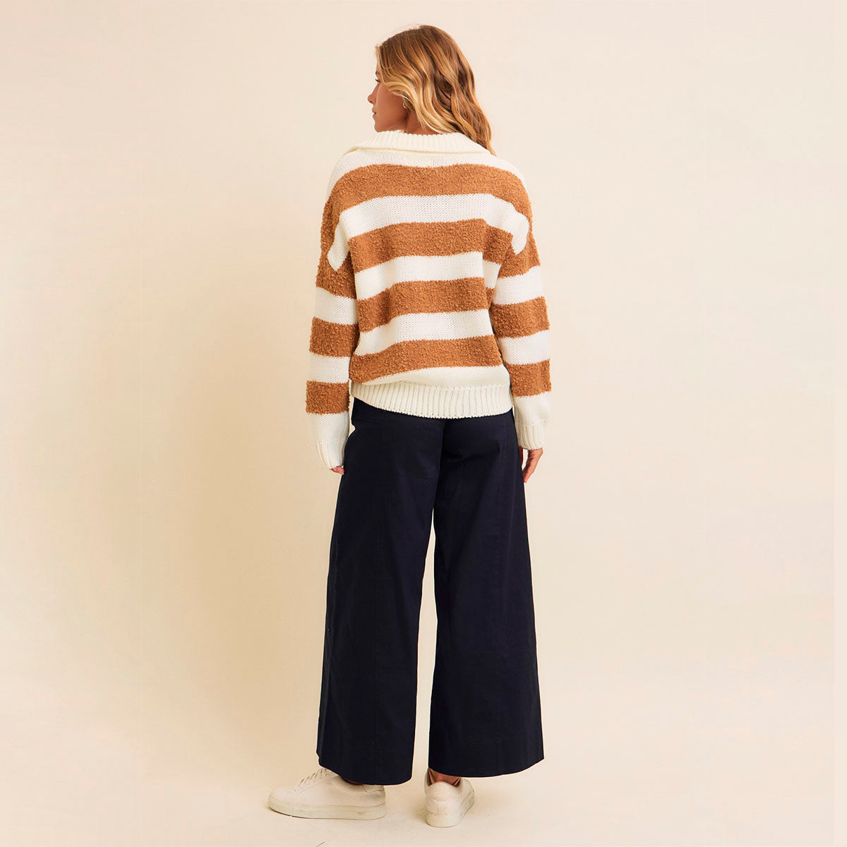 Sueter Camel de Rayas