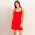 Vestido Rojo Plisado