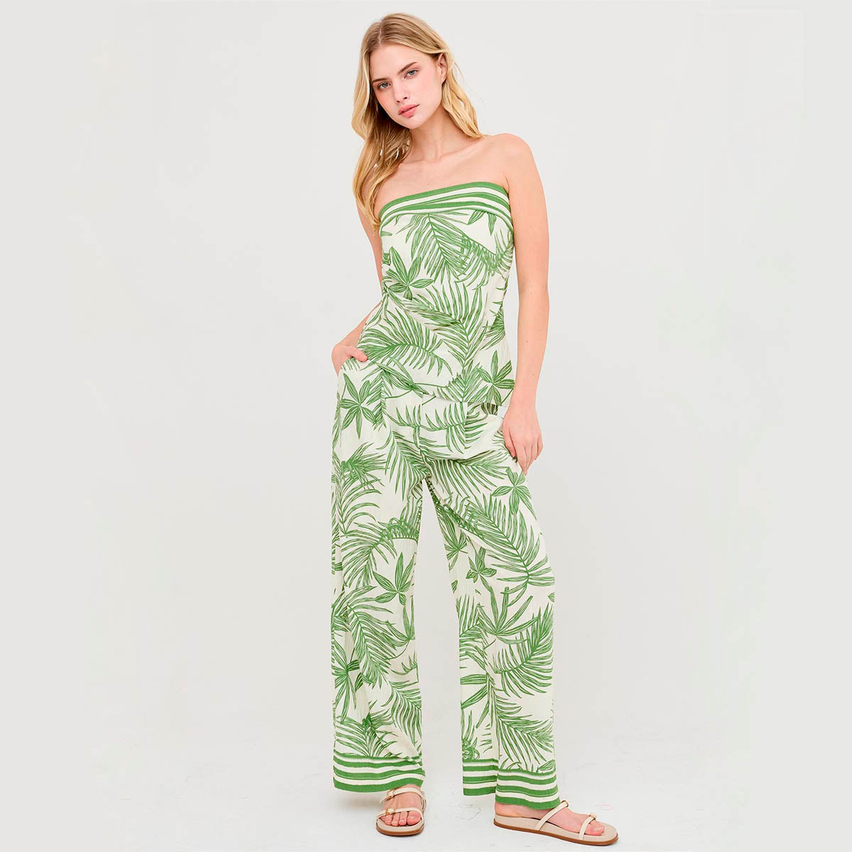Set Verde Estampado