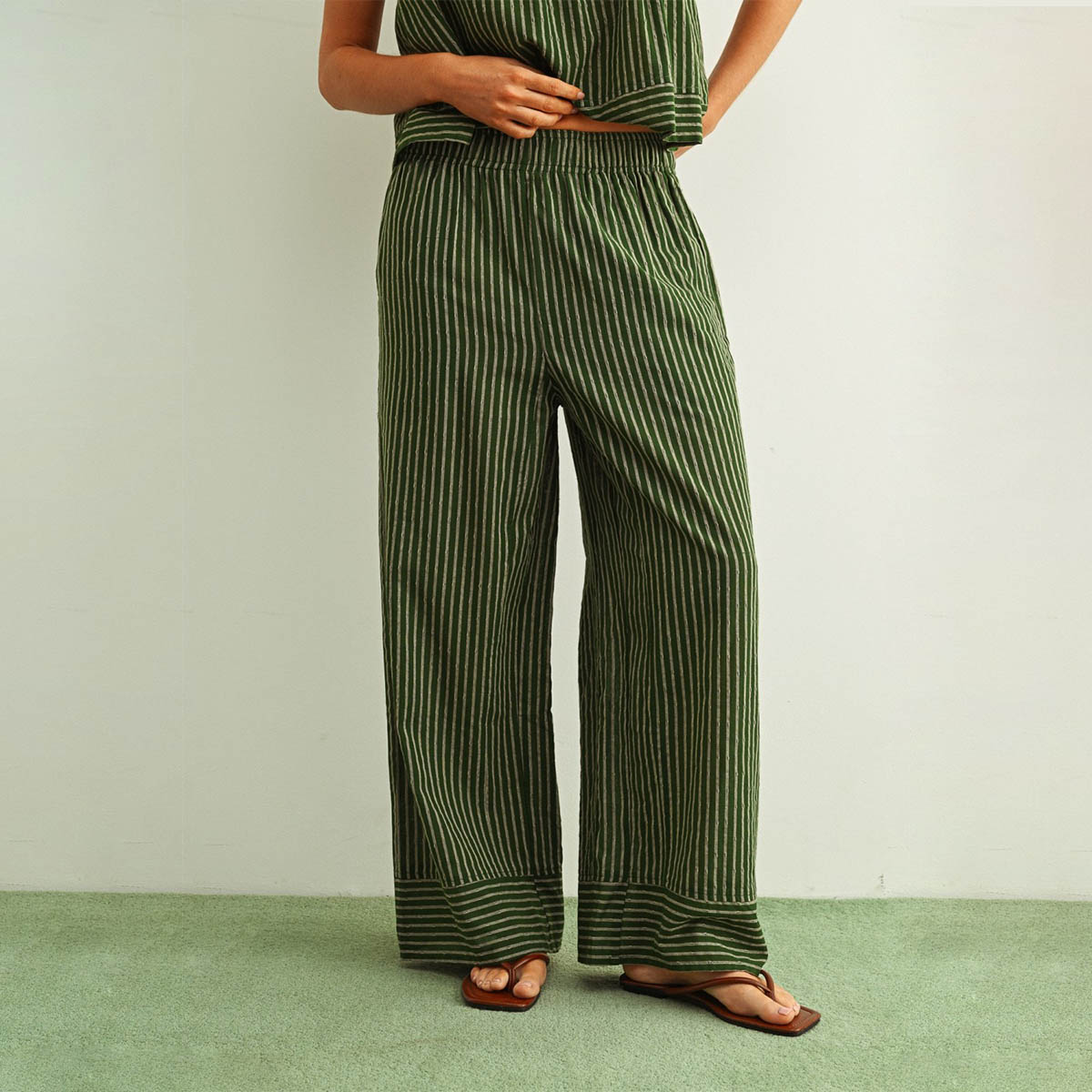 Set Verde de Rayas