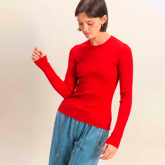 Sueter Rojo de Punto