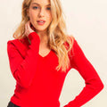 Sueter Rojo Manga Larga