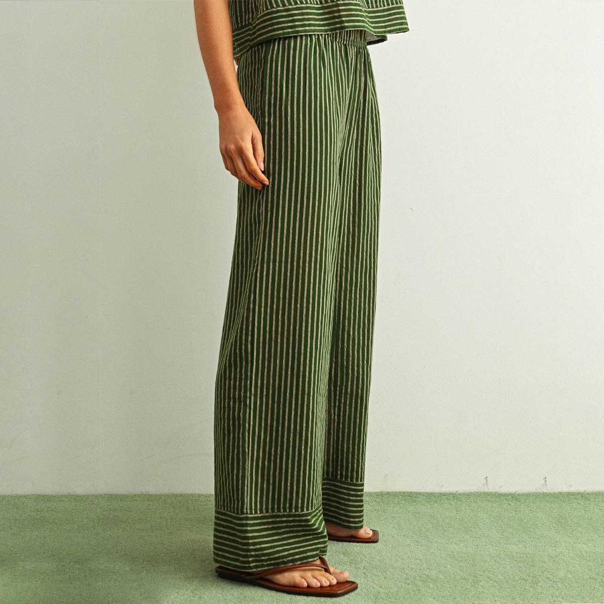 Set Verde de Rayas
