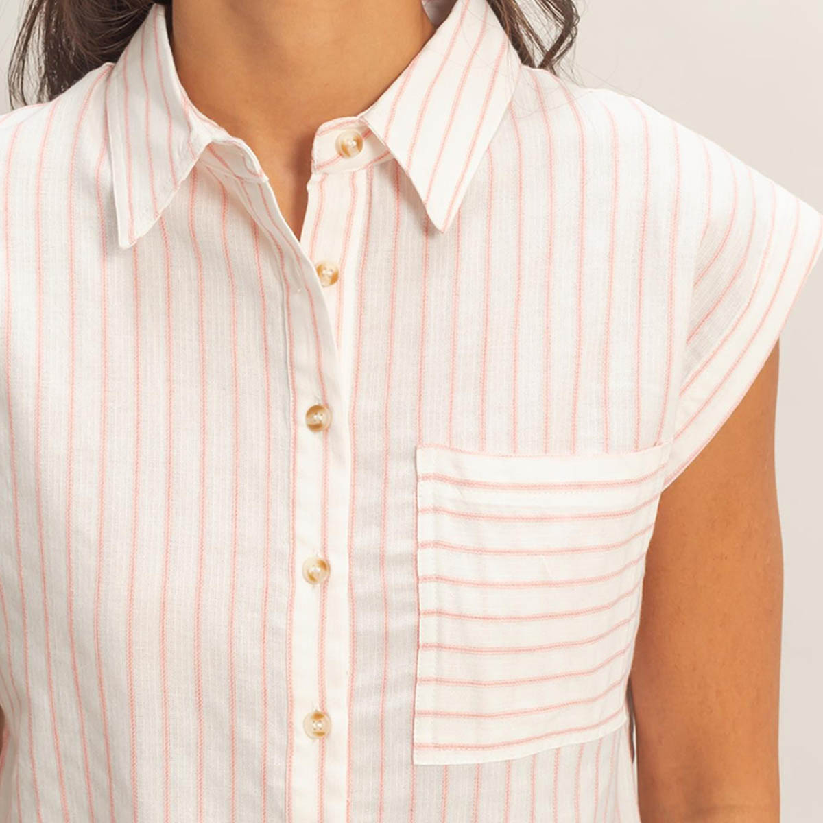 Blusa Rosa de Rayas