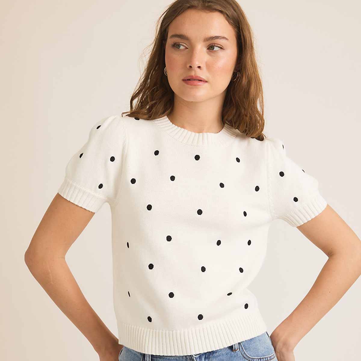 Blusa Blanca con Estampado