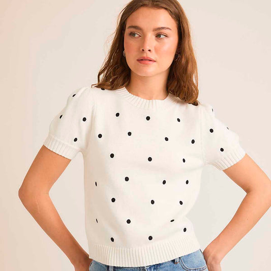 Blusa Blanca con Estampado