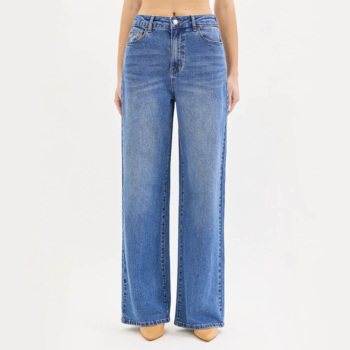 Jeans Azul con Detalle