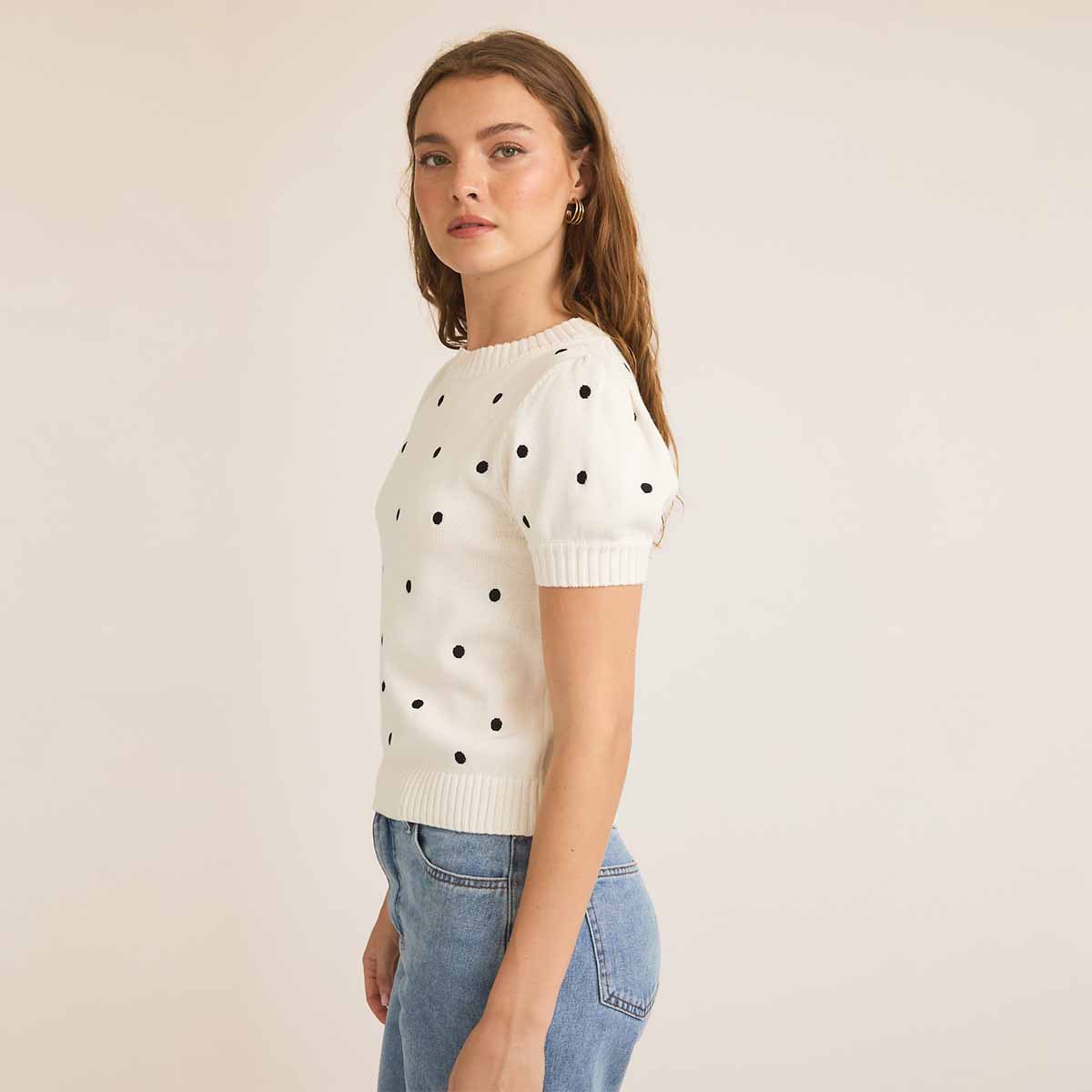 Blusa Blanca con Estampado