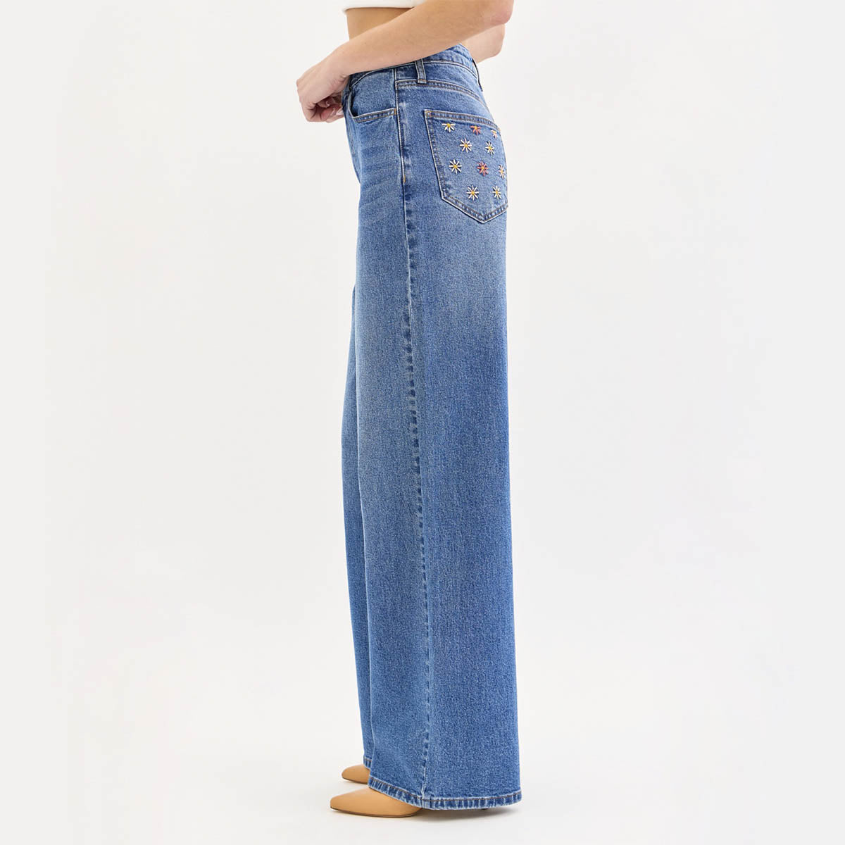Jeans Azul con Detalle
