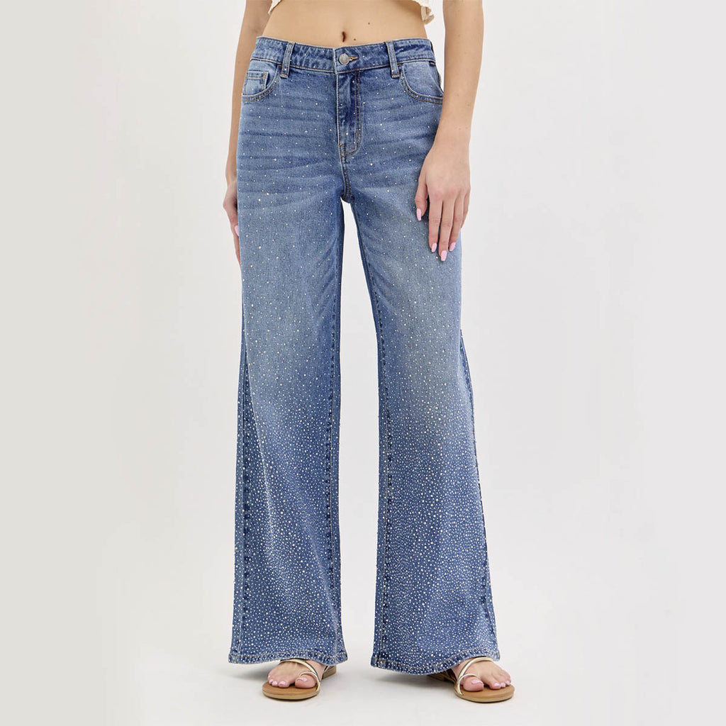 Jeans Azul con Brillos