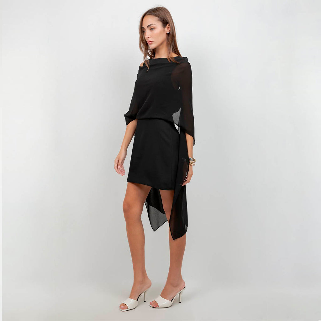 Vestido Negro Espalda Descubierta